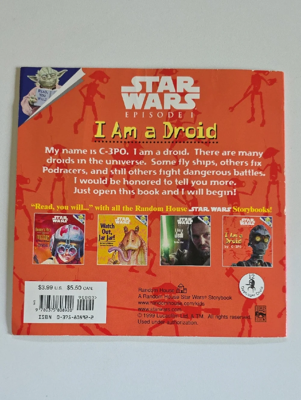 Vintage Star Wars Books Set Of 5 -  Episode I And Attack Of Clones